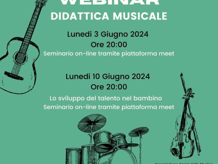 seminario webinar DIDATTICA MUSICALE